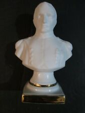 Vintage Limoges Bisque Porcelain Bust French Emperor Napoleon picture