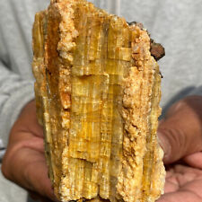 660g Large Raw Golden Yellow Tourmaline Gemstone Crystal Rough Mineral Specimen picture