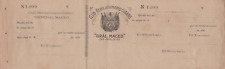 1890s Receipt Document SPANISH AMERICAN WAR Antonio Maceo Patriotic Club picture