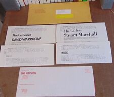 THE KITCHEN - April 1982 Calendar w/ the 4 Press Releases & Mailing Envelope picture