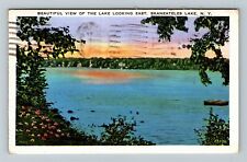Skaneateles Lake, NY-New York Scenic Greeting,  c1938 Vintage Postcard picture