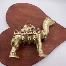Vintage Monet? Camel Trinket Box-in Gold Tone picture