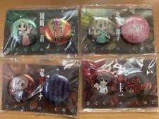 Lot of 4 Higurashi When They Cry Can Badge Set - Mion Satoko Rena Keiichi G44131 picture