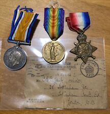 WW1 British Queens Royal West Surrey Regiment Medals picture