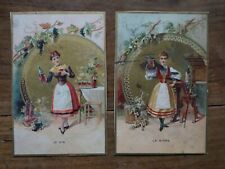 IMAGES - CHROMOLITHOGRAPHY - CHICOREE ARLATTE & CIE - 19TH - LOT OF 2 - CAMBRAI picture