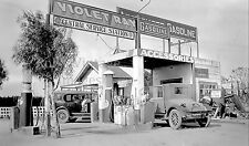 1920-30s Vintage  Americana Photo Associated Violet Ray Gas Station picture