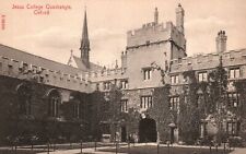 Vintage Postcard 1910's Jesus College Quadrangle Oxford UK picture