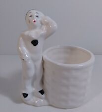 Vintage Pierrot French Clown Bud Vase Planter picture