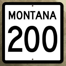 Montana state route 200 highway marker road sign Missoula Heron Dixon 1968 16x16 picture