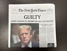 NEW YORK TIMES NEWSPAPER - TRUMP GUILTY - MAY 31, 2024  picture