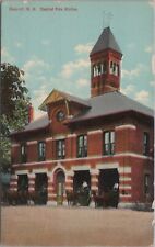 Central Fire Station Concord New Hampshire 1910 Postcard picture