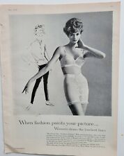 1959 women's Warners girdle Plunge front bra vintage fashion add picture