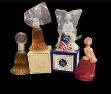Lot of 4 Collectable Vintage Avon Decanter Bottles picture