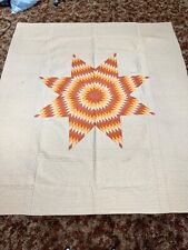Vintage Lone Star Hand Quilted Quilt 88