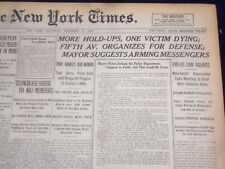 1920 DECEMBER 18 NEW YORK TIMES - MORE HOLD-UPS ON FIFTH AVENUE - NT 8499A picture