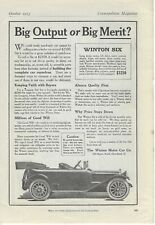 1913 Winton Motor Car Co OH Winton Six Auto Cosmopolitan Vintage Art Print Ad picture