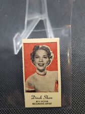 1940's PEERLESS ENGRAV-O-TINTS MOVIE STAR CARD DINAH SHORE RCA VICTOR picture