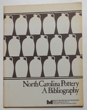 1978 Schwartz NORTH CAROLINA POTTERY, A BIBLIOGRAPHY Refer. Book,   100 listings picture