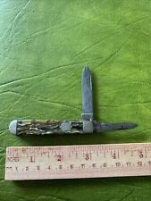 Vintage Rare Fairmont Cutlery Co. NYC Jack Knife Chased Back springs Camillus ? picture