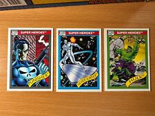 1990 Marvel Universe The Hulk , Punisher And Silver Surfer 3 Card Lot picture