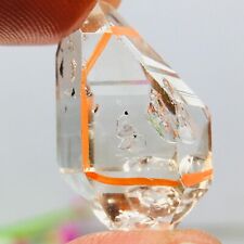 TOP Natural Herkimer diamond crystal enhydro Moving water quicksand Droplet 4.4G picture