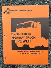 Vintage Original Detroit Diesel Allison Engineering Highway Truck Power Booklet picture