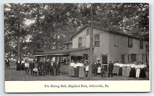 1908 SELLERSVILLE PA THE DINING HALL HIGHLAND PARK 
