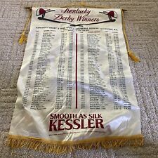 1977 KENTUCKY DERBY WINNERS Banner KESSLER Smooth As Silk Whiskey Seattle Slew picture