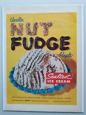 1959 Sealtest Vanilla Nut Fudge Royale Ice Cream Dessert Vtg Magazine Print Ad picture