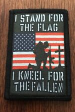 I Stand for the Flag Morale Patch Tactical ARMY Funny Military  picture