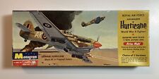 RAF Hawker Hurricane Fighter WWII Monogram Model Box Only VTG 1964 PA90:98 picture