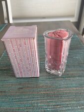 NOS 1985 Avon Fostoria Glass Heart Vase with Guest Soap (5) NOS picture