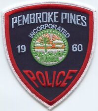 PEMBROKE PINES FLORIDA FL style #A POLICE PATCH picture
