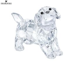 NIB Authentic Swarovski Labrador Puppy Standing Crystal Clear Figurine #5400141 picture