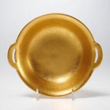 Osborne Art Studio Nouveau Gold Gilt Porcelain Handled Bowl 6.5