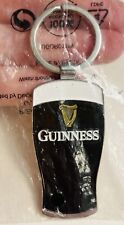 New In Package Guinness Beer In Glass Keychain Quality Enamel Foam Bar Thirsty picture