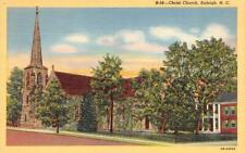 RALEIGH, North Carolina NC   CHIRST CHURCH    c1940's Curteich Linen Postcard picture