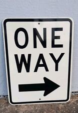 Vintage One Way Sign Right Arrow 18