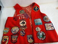 1970 s Boy Scout vest with patches hand made youth size picture