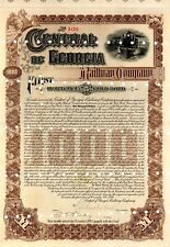 Central of Georgia Railway Co. - 1895 $1,000 Railroad Bond - Railroad Bonds picture