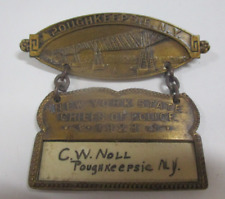 1923 Poughkeepsie NY New York State Chiefs of Police Badge Medal picture
