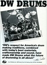 1989 Print Ad of Drum Workshop DW Drums w Larrie Londin picture