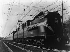 Broadway Limited,all-sleeping car,GG-1 type electric train,New Jersey,c1938,RR picture