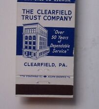 1940s? Clearfield Trust Company Clearfield PA Matchbook Pennsylvania picture