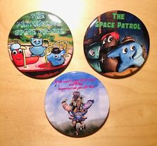 Space Patrol’s Limited Edition 3-Button Pin Set, 3” Pins picture