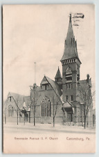 Postcard Greenside Avenue U.P. Church in Canonsburg , PA 1909 picture
