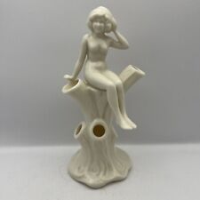Vintage Lenox Nude Lady Vase - EXTREMELY RARE. Est 1940s White Deco Statue picture