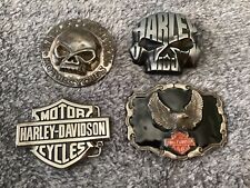 Vintage Lot of Harley Davidson Belt Buckles lot of 4 picture
