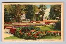 Denver CO-Colorado, Elitch Gardens, Antique Vintage Souvenir Postcard picture