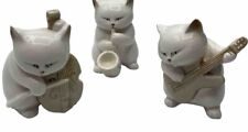 Set Of 3 Fitz & Floyd- “Cool Cat” Band Figurines Vintage Collectibles Rare Find picture